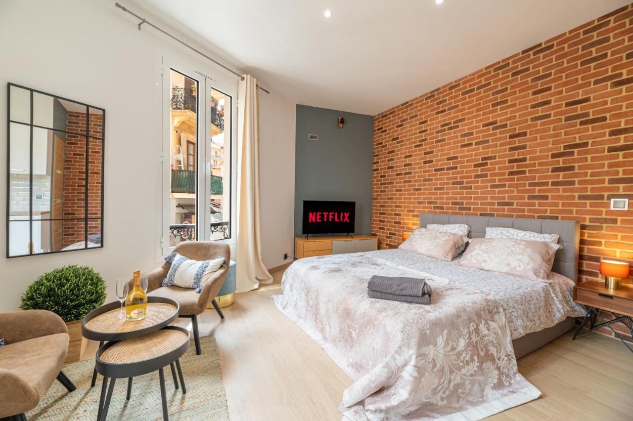 Grand Studio Climatise Tres Proche Monaco ボーソレイユ エクステリア 写真